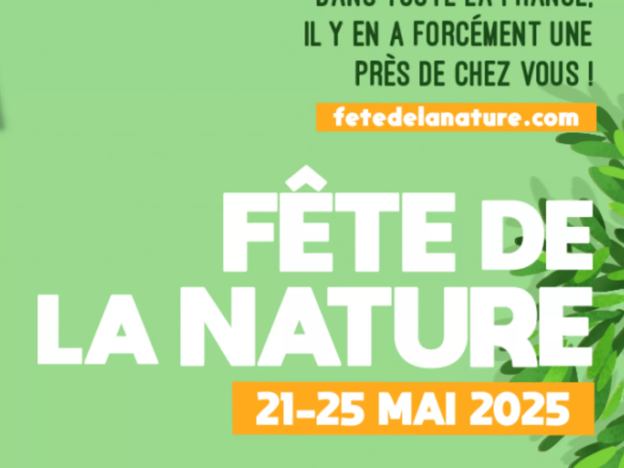 Fête de la nature visuel avec date