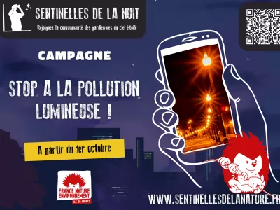 Affiche stop pollution lumineuse