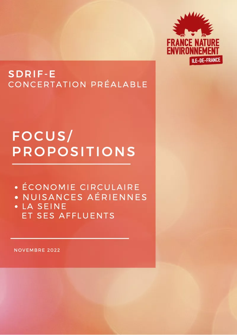 SDRIF-E concertation préalable 